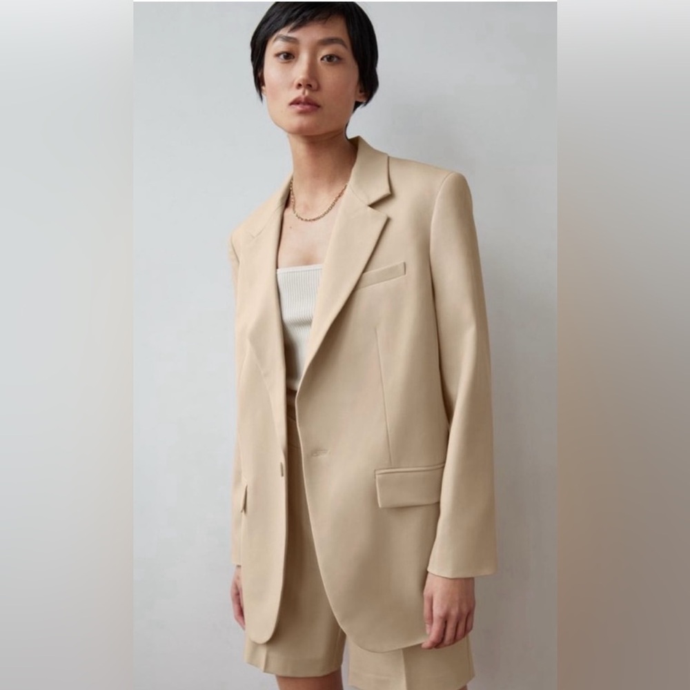 NWOT Wool Babaton Artizia Blazer size S cream